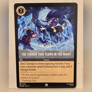 Disney Lorcana TCG THE TERROR THAT FLAPS IN THE NIGHT 197/204 Winterspell Card